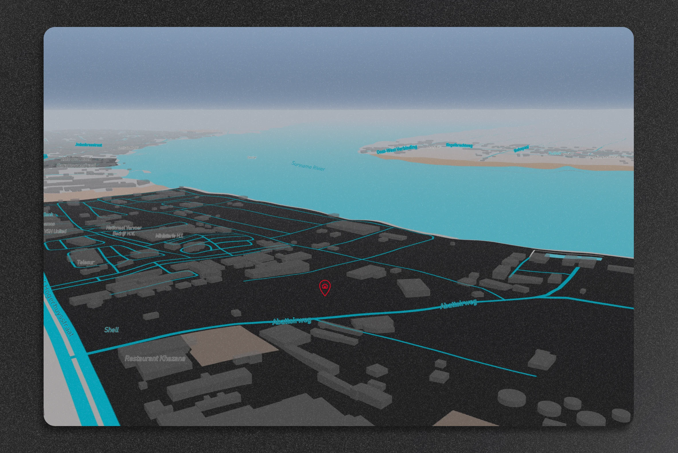 RCS Map of Suriname Harbor